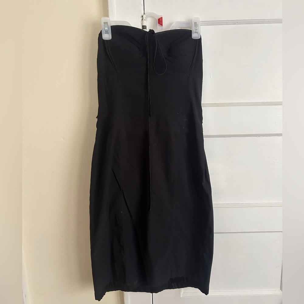 Express Black Strapless Dress